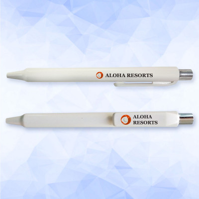 Promotional White Pen - 100 Pack